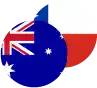 Australian Dollar / Chilean Peso Logo