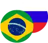 Brazilian Real / Russian Rouble Logo