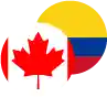 Canadian Dollar / Colombian Peso Logo