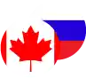 Canadian Dollar / Russian Rouble Logo