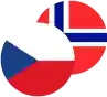 Czech Koruna / Norwegian Krone Logo