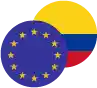 Euro / Colombian Peso Logo