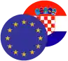 Euro / Croatian Kuna Logo