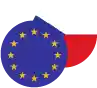 Euro / Czech Koruna Logo