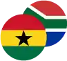 Ghanaian Cedi / South African Rand Logo
