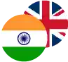Indian Rupee / Pound Sterling Logo