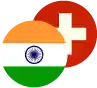 Indian Rupee / Swiss Franc Logo