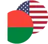 Malagasy Ariary / United States Dollar Logo