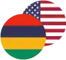 Mauritian Rupee / United States Dollar Logo