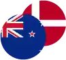 New Zealand Dollar / Danish Krone Logo