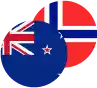 New Zealand Dollar / Norwegian Krone Logo