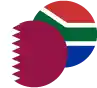 Qatari Riyal / South African Rand Logo