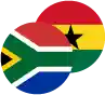 South African Rand / Ghanaian Cedi Logo