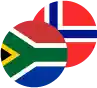 South African Rand / Norwegian Krone Logo
