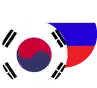 South Korean Won / Russian Rouble Logo