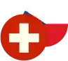 Swiss Franc / Czech Koruna Logo