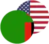 Zambian Kwacha / United States Dollar Logo